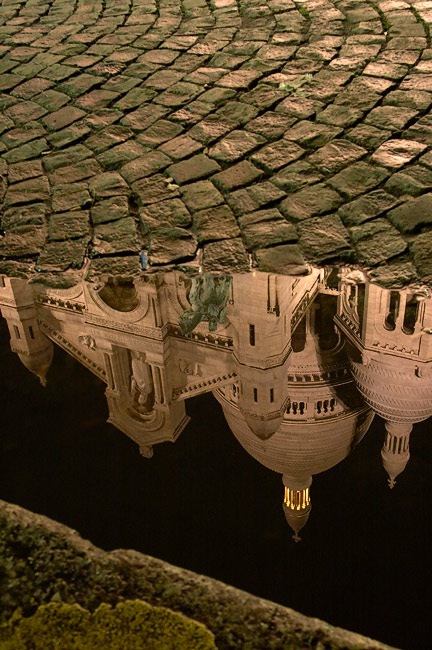the Sacré-Coeur upside down
